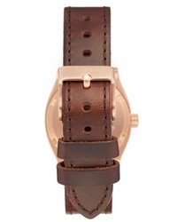 Nixon Medium Time Teller Leather Strap Watch 31mm