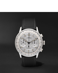 Junghans Meister Telemeter Chronoscope 40mm Stainless Steel And Leather Watch Ref No 027338000