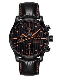 MIDO Multifort Automatic Chronograph Leather Strap Watch