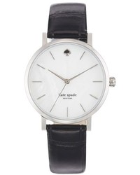 Kate Spade New York Metro Embossed Leather Strap Watch 34mm