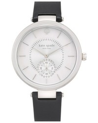 Kate Spade New York Perry Crystal Accent Leather Strap Watch 38mm