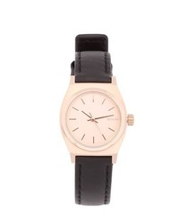 Nixon Small Time Teller Leather Watch