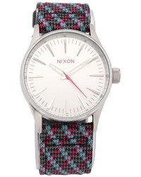 Nixon The Sentry 38 Leather Watch