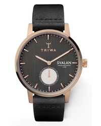 Triwa Noir Svalan Leather Watch