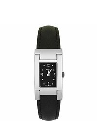 Versace On Fifth  Ladies Black Leather Watch