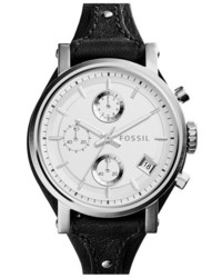 Fossil Original Boyfriend Chronograph Leather Strap Watch 38mm