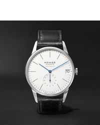 NOMOS Glashütte Orion Neomatik Automatic 41mm Stainless Steel And Leather Watch Ref No 360