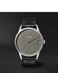 NOMOS Glashütte Orion Neomatik Datum Automatic 405mm Stainless Steel And Horween Cordovan Leather Watch Ref No 364