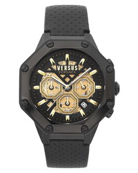 Versus Versace Palestro Chronograph Leather Watch