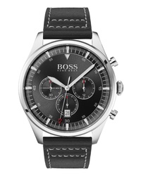 BOSS Pioneer Chronograph Leather Watch