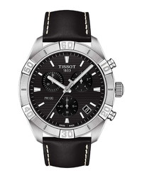 Tissot Pr 100 Chronograph Leather Watch
