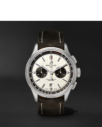 Breitling Premier B01 Chronograph 42mm Stainless Steel And Nubuck Watch