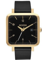 Nixon Ragnar Leather Strap Watch 36mm