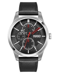 BOSS Real Multifunction Leather Watch