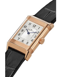 Jaeger-LeCoultre Reverso Classic Duetto 21mm Small Gold Alligator And Diamond Watch