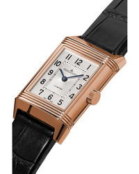 Jaeger-LeCoultre Reverso Classic Duetto 244mm Medium Gold Alligator And Diamond Watch