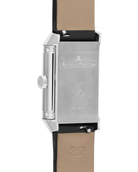 Jaeger-LeCoultre Reverso Classic Duetto 342mm Small Stainless Alligator And Diamond Watch