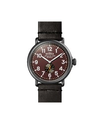 Shinola Runwell Leather Watch