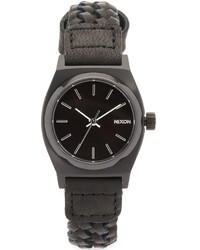 Nixon Small Time Teller Watch With Leather Strap