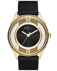 Marc Jacobs Tether Skeleton Leather Strap Watch 36mm
