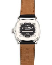 Shinola The Guardian Leather Strap Watch