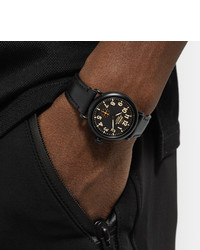 Shinola The Runwell 36mm Pvd Plated And Leather Watch