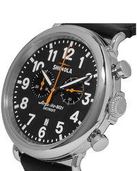 The Runwell 47mm Stainless Steel And Leather Chronograph Watch