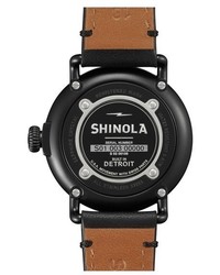 Shinola The Runwell Leather Strap Watch 36mm