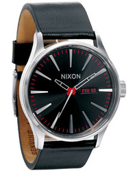 Nixon The Sentry Leather Watch 42mm