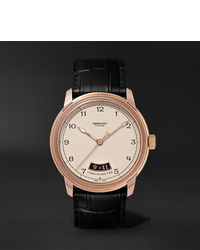 Parmigiani Fleurier Toric Automatic Chronometer 408mm Rose Gold And Alligator Watch