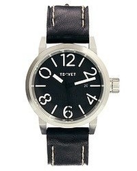 Tsovet Watch With Black Leather Strap Ls111010
