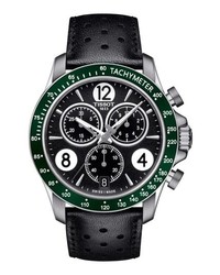 Tissot V8 Chronographic Leather Strap Watch