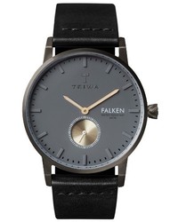 Triwa Walter Falken Organic Leather Strap Watch 38mm