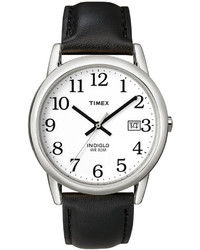 Timex Watch Black Leather Strap 35mm T2h281um