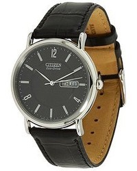 Citizen Watches Bm8240 03e Eco Drive Leather Watch Watches
