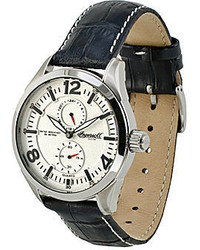 Ingersoll Wellington Black Leather Strap Watch