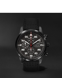 Maurice de Mauriac Zurich Chronograph 45mm Pvd Coated Stainless Steel And Kevlar Watch Ref No Ch Mo 034 06 L