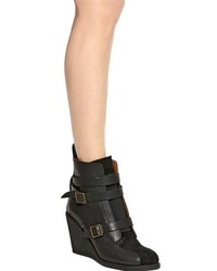 See by Chloe 90mm Leather Suede Belted Ankle Boots