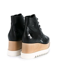 Stella McCartney Black Elyse Star 75 Platform Ankle Boots