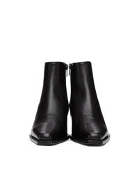Ann Demeulemeester Black Wedge Heel Ankle Boots