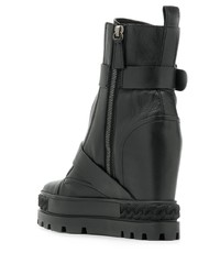 Casadei Buckled Wedge Boots