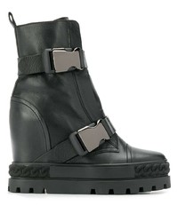 Casadei Buckled Wedge Boots