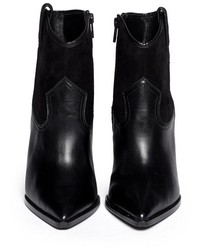 Nobrand Jude Leather Wedge Ankle Boots
