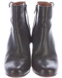Lanvin Leather Wedge Ankle Boots