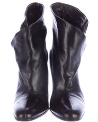 Helmut Lang Leather Wedge Ankle Boots