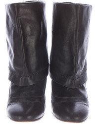 Marc Jacobs Leather Wedge Ankle Boots