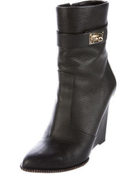 Givenchy Leather Wedge Ankle Boots
