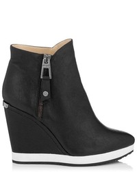 Jimmy Choo Parole Soft Calf Leather Wedged Ankle Boot