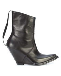Unravel Project Pointed Toe Wedge Boots
