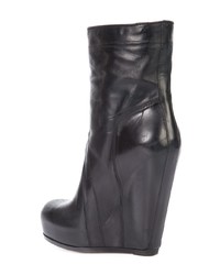 Rick Owens Pull On Wedge Boots